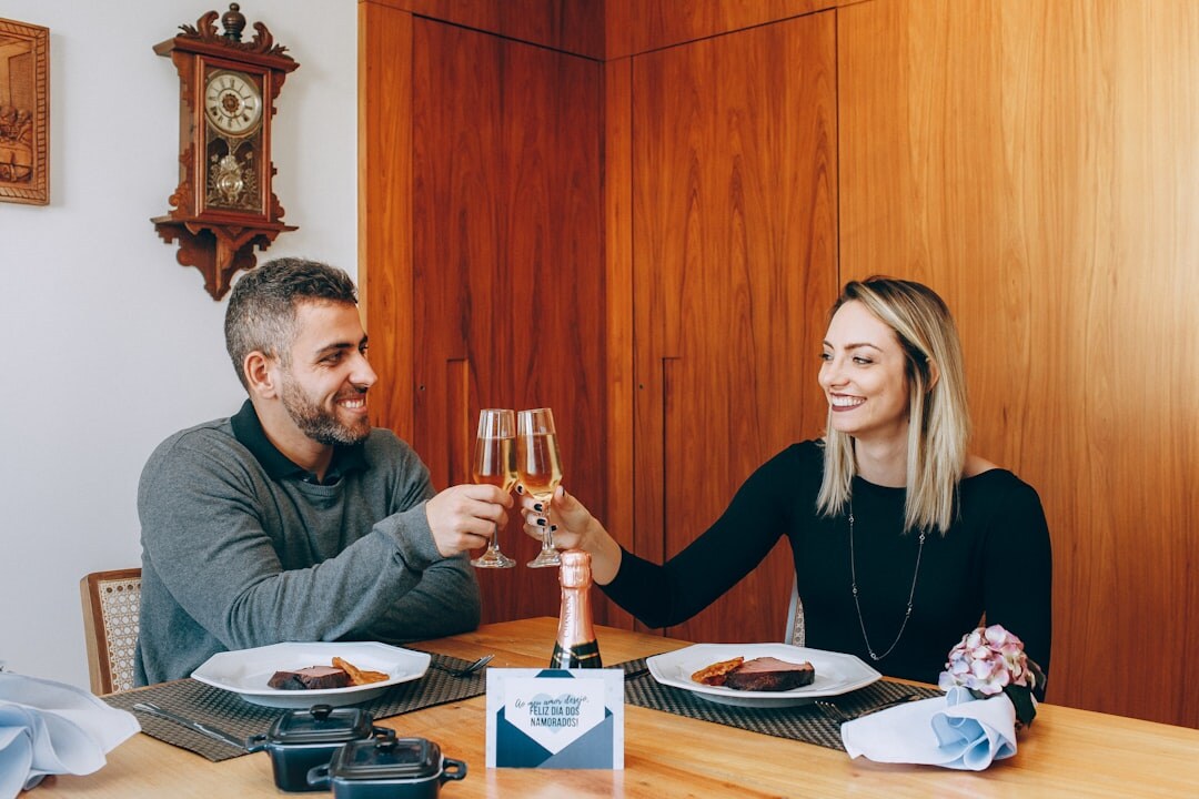couple having dinner together